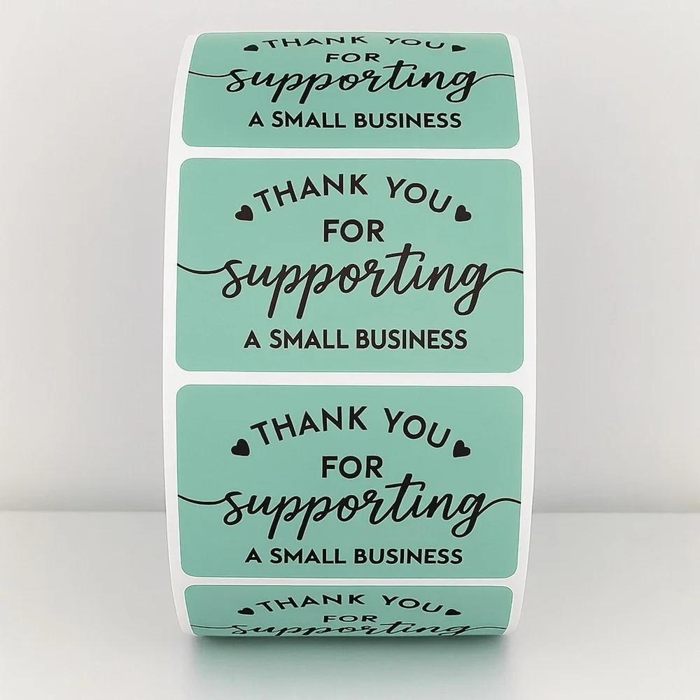 Customer Appreciation Stickers - Small Business Packaging Seals sticker label
